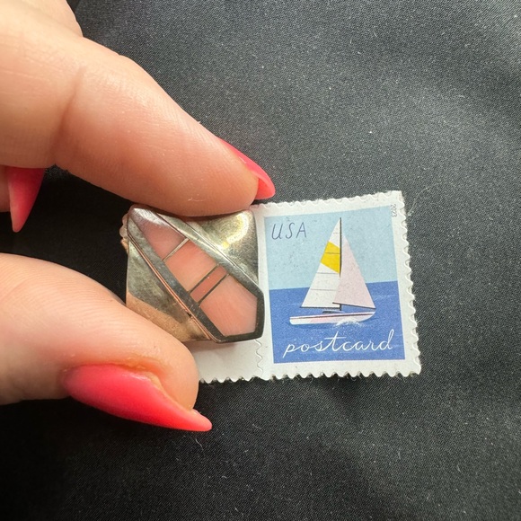 Ray Tracey Earrings with inlay Native American - Picture 7 of 8